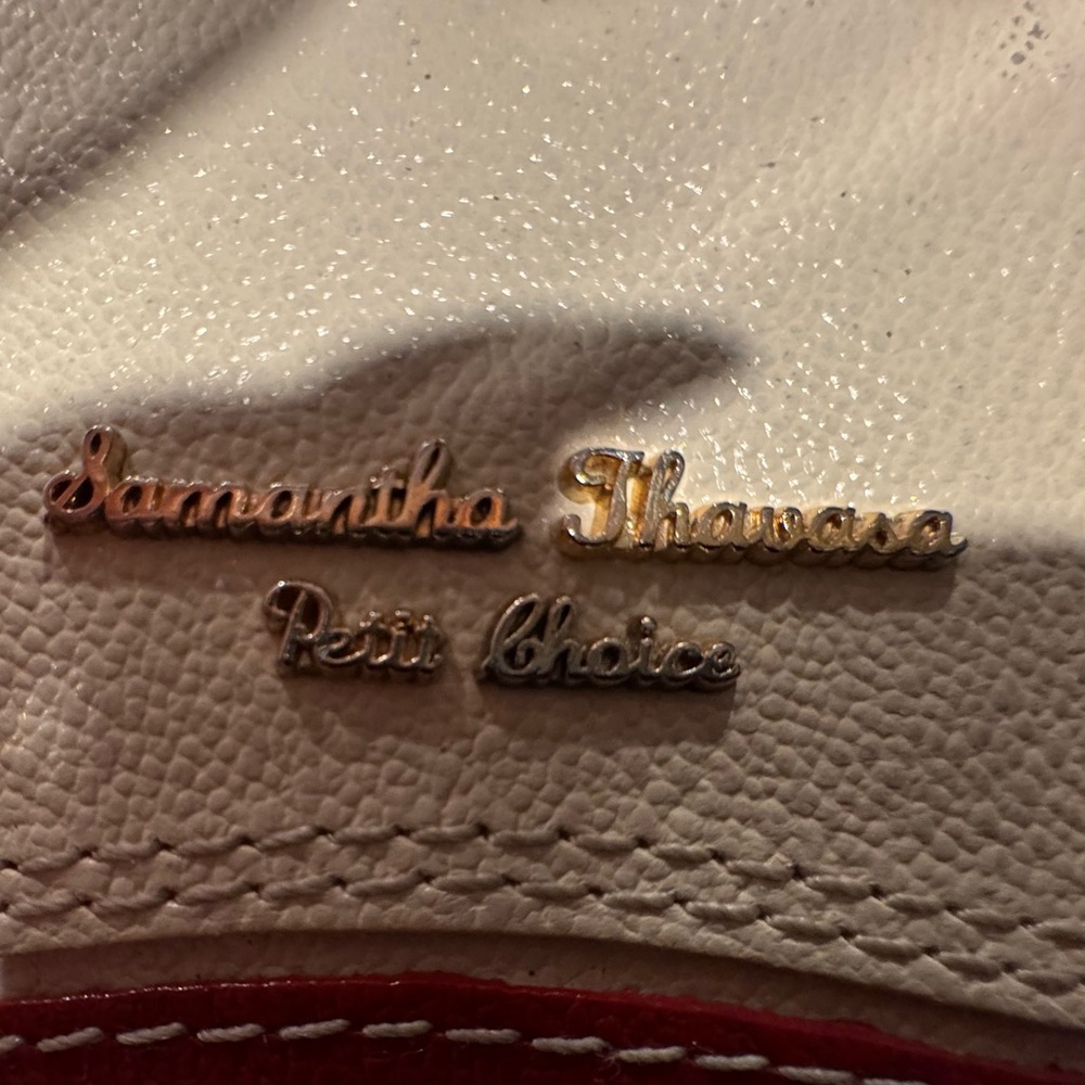 Samantha Thavasa Red &White Leather Wallet Rare Japanese Edition - Picture 2 of 16